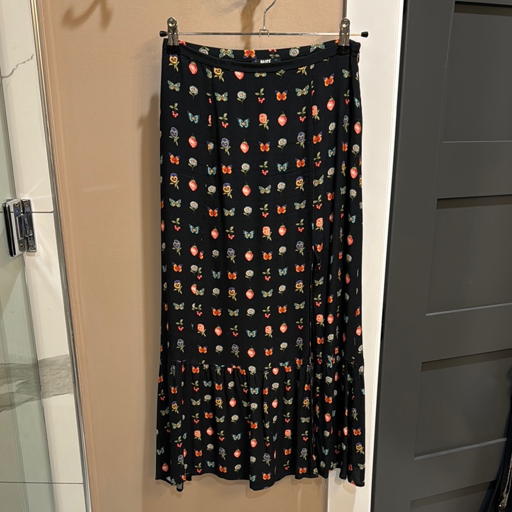 PAIGE Floral Black Skirt
